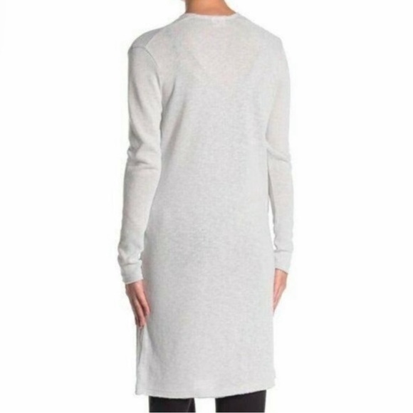 Abound Solid Knit Open Front Long Sleeves Longline Cardigan Sweater With pockets - Picture 7 of 11